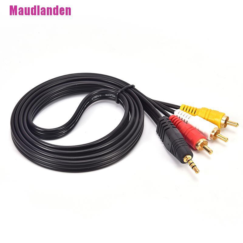 Dây Cáp Chuyển Đổi Âm Thanh / Video Aux Male 3.5mm Sang 3 Rca Av