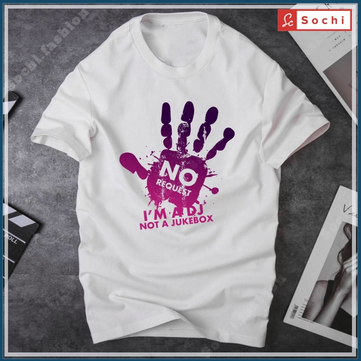 Áo phông nam đẹp, áo thun tay ngắn cổ tròn unisex in bàn tay DJ Sao mã CZ25