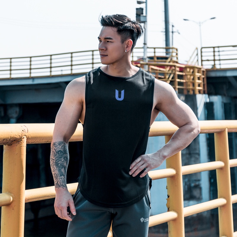 Áo Ba Lỗ Nam - Tanktop GYM SHARK - Thun Siêu Mát