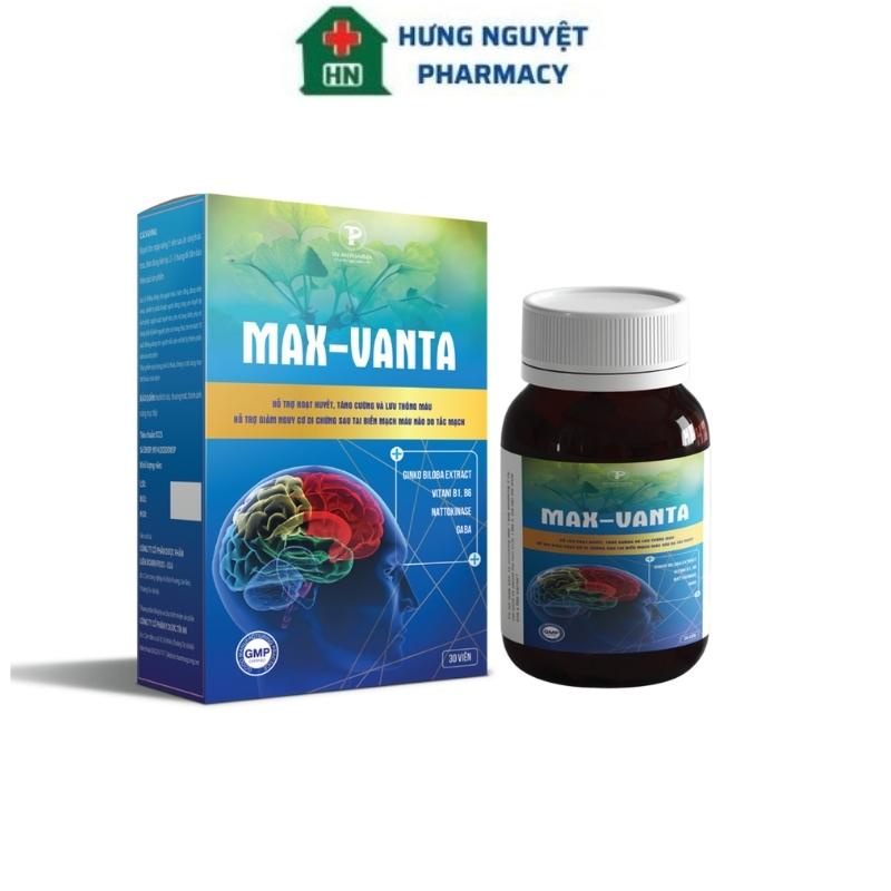 Bổ não MAX VANTA tăng cường tuần hoàn máu não, giảm đau đầu mất ngủ, rối loạn tiền đình