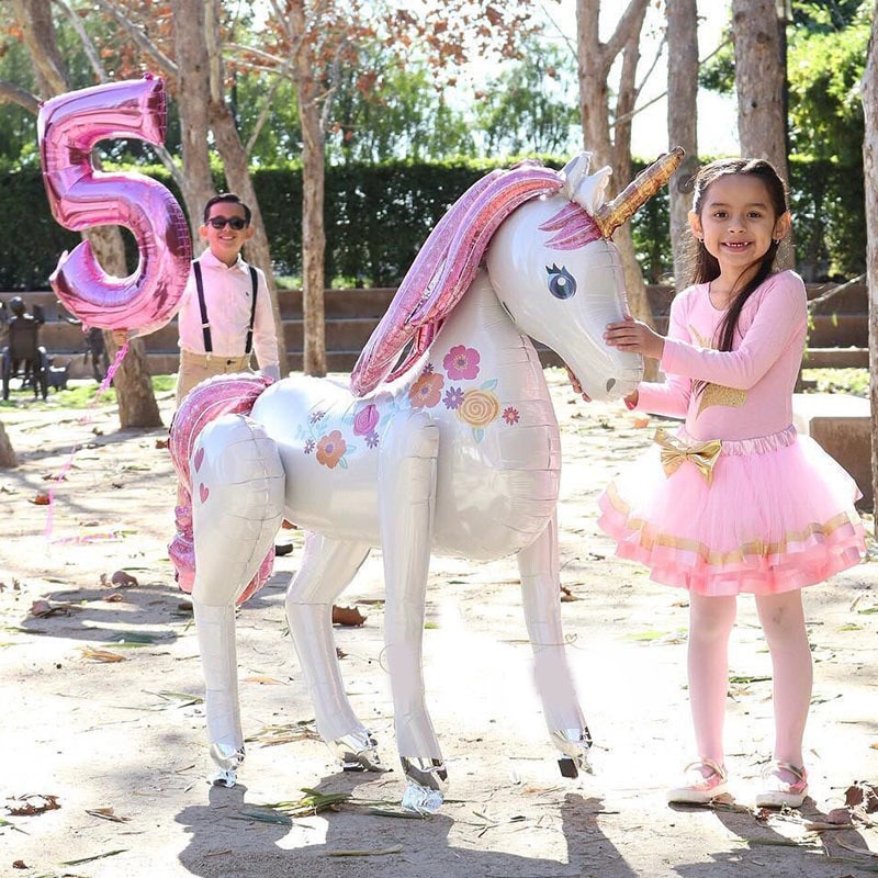 Bong Bóng Hình Kỳ Lân 3D Cỡ Lớn Dùng Để Trang Trí Tiệc