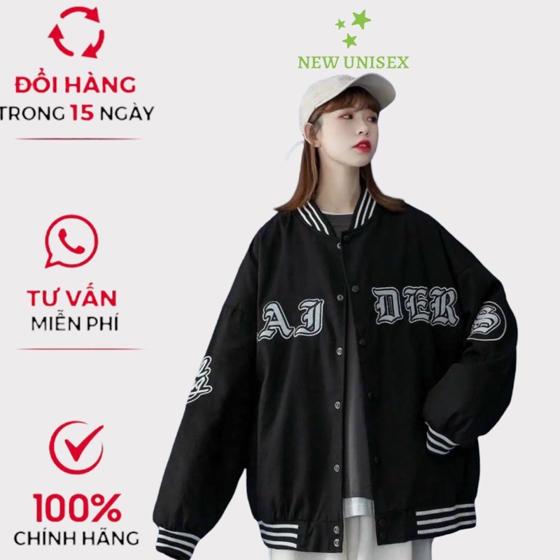 Áo Khoác Dù BOOMBER Cúc Bấm Kiểu Dáng Đơn Giản Trẻ  Trung in Phối Chữ Cách Điệu Độc Đáo TP021 [NewUnisex]