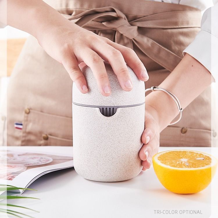 Dụng cụ vắt cam kèm ép trái cây mini 2 in 1 lúa mạch ăn toàn cho sức khoẻ