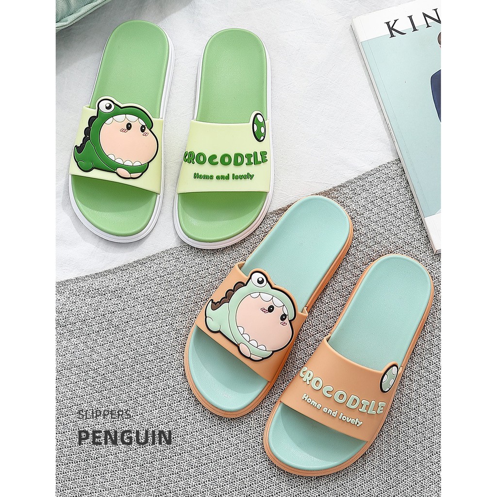 Dép Quai Ngang Cá Sấu CROCODILE Unisex Cao Su Siêu mềm Hàng cao cấp( Xả Hàng)