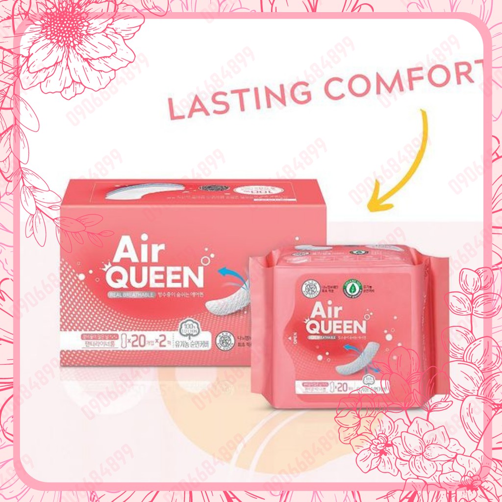 Băng Vệ Sinh Siêu Mỏng Cánh Air Queen 🌸 Nhập khẩu Hàn Quốc 🌸