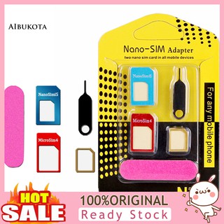 Bộ Chuyển Đổi Sim Nano 5 Trong 1 Chuyên Dụng Cho Điện Thoại