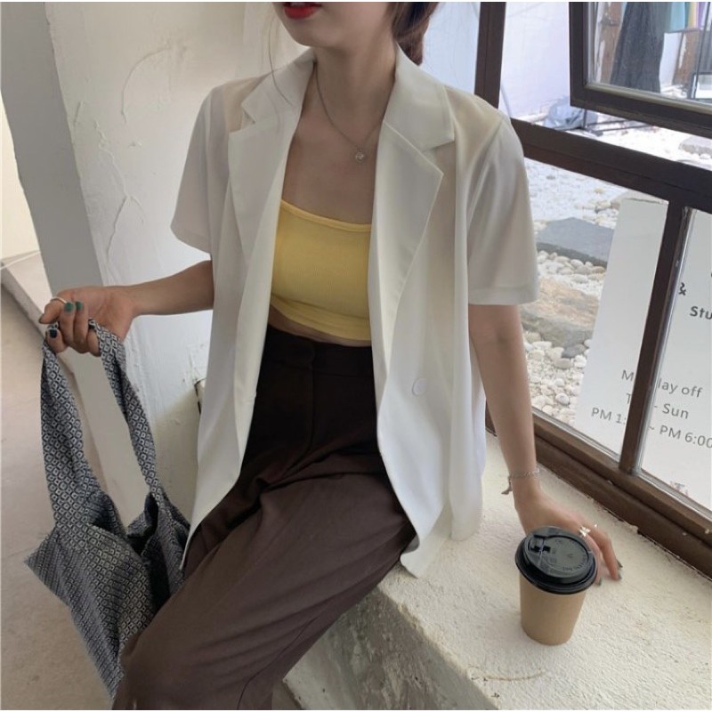 Áo vest tay ngắn Taobao