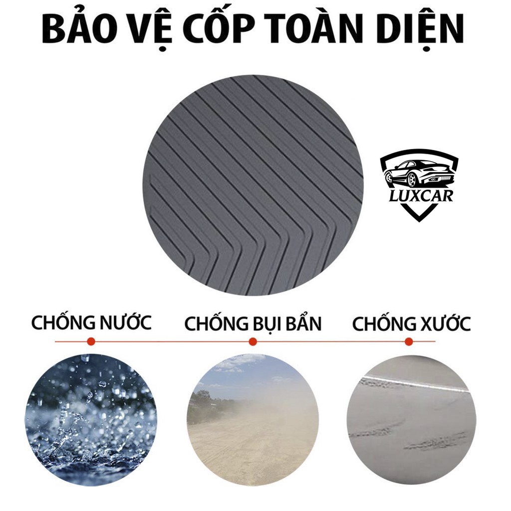 Lót cốp ô tô KIA nhựa dẻo TPO cao cấp LUXCAR | Full các dòng xe của hãng