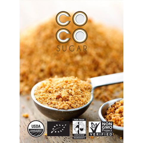 Đường Mật Hoa Dừa Hữu Cơ Coconut Palm Sugar 454g