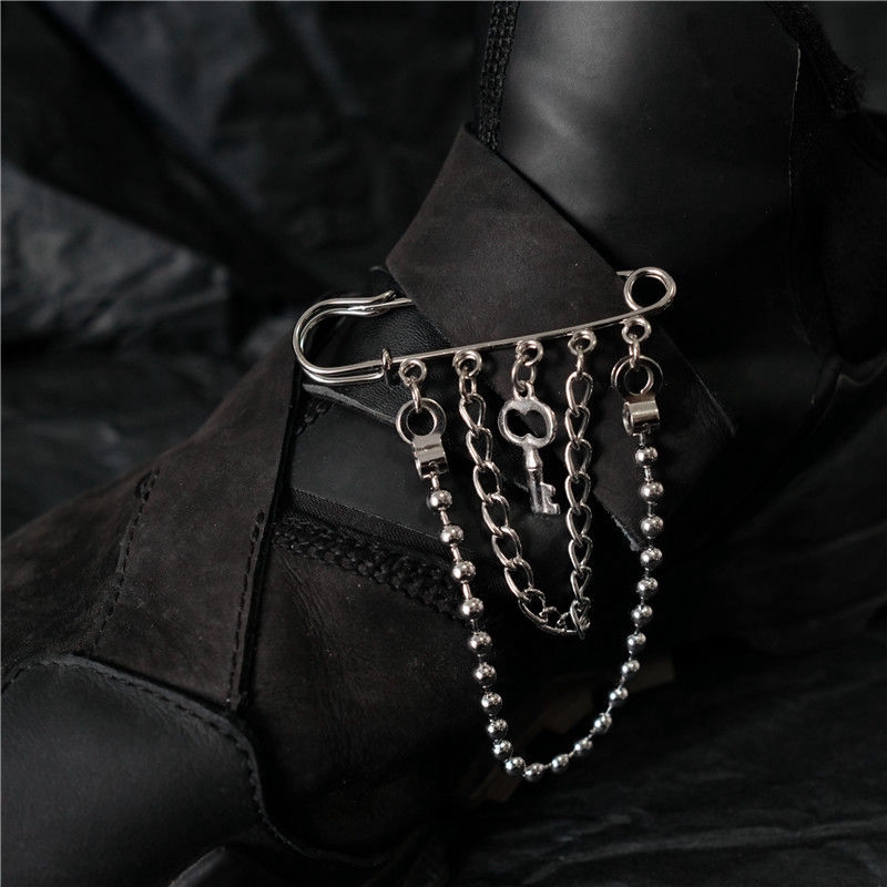 [Miễn Phí Vận Chuyển] Ghim Cài Bằng Kim Loại 22523 Thiết Kế Nhiều Lớp Phong Cách Hip Hop Dễ Phối Đồ