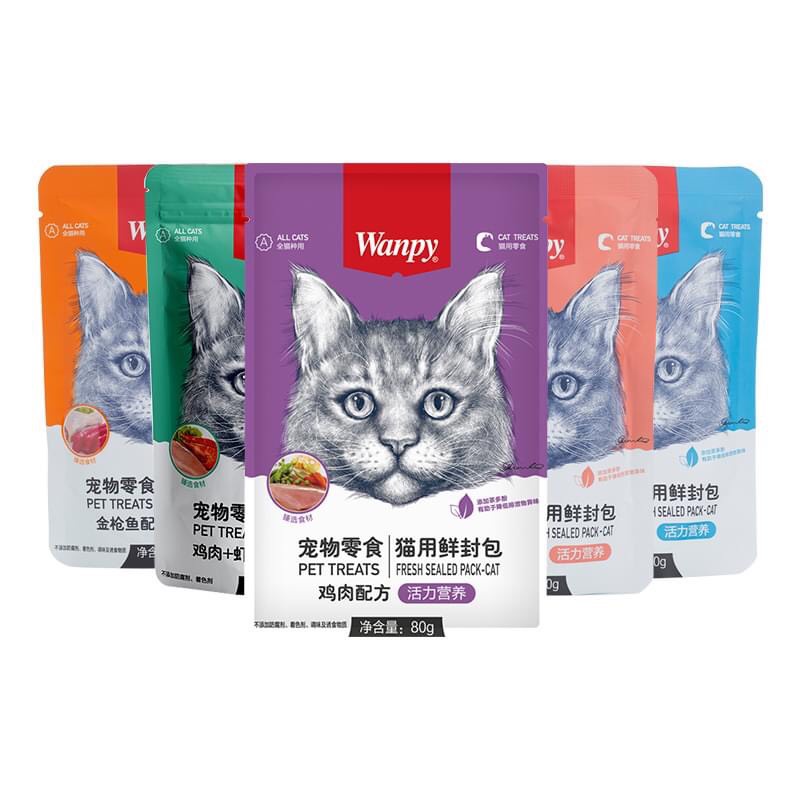 Pate Wanpy cho mèo gói 80g Đủ Vị