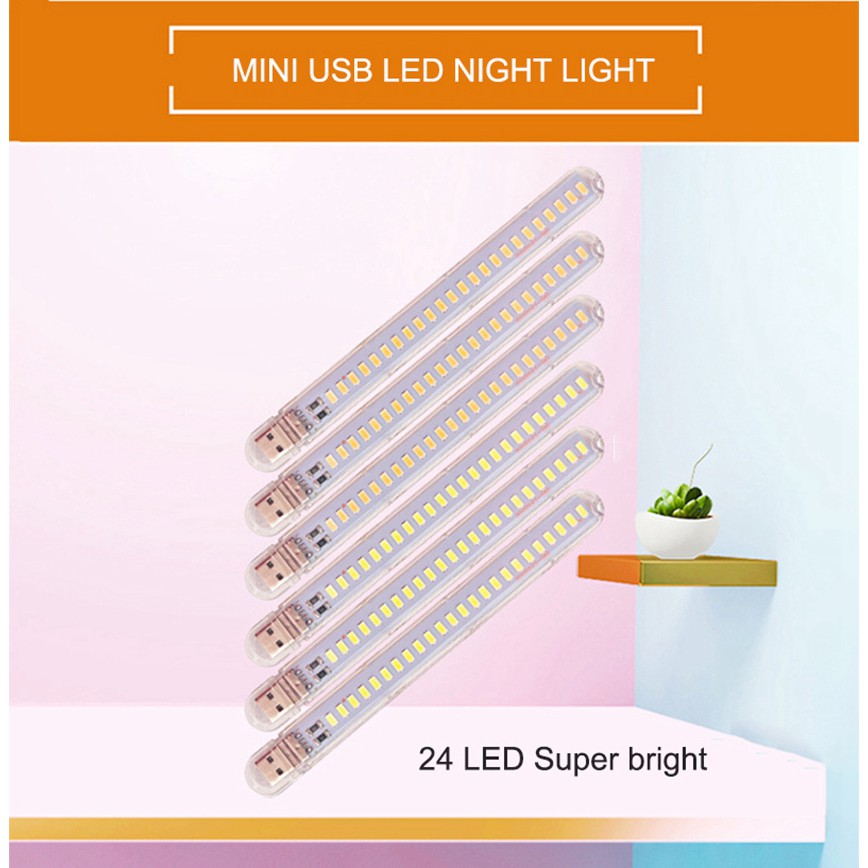 Đèn Đọc Sách Mini 24 Led Usb 12w Siêu Sáng