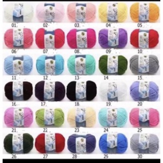 Set nguyên liệu móc len handmade làm diy bằng len