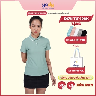 Áo Polo Nữ Airycool YODY,áo thun có cổ nữ chất liệu thoáng mát thấm hút mồ hôi khủ mùi tốt APN5046
