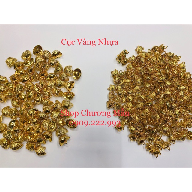 100G Thỏi Vàng Nhựa Xi Mạ Trang Trí Cây Tài Lộc