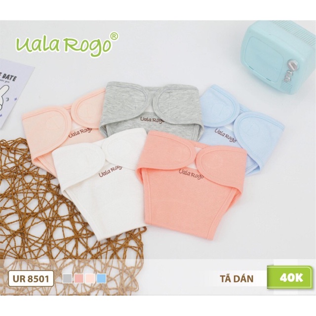 Tã dán bỉm/ Tã đóng bỉm Uala & Rogo 1c size Newborn 3-5kg