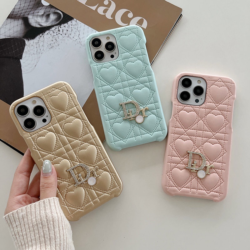 Ốp Điện Thoại Da Mềm Hình Trái Tim Thời Trang Sang Trọng Cho iPhone 13 13 Pro 12 Pro Max 13 Pro Max 14 Pro Max