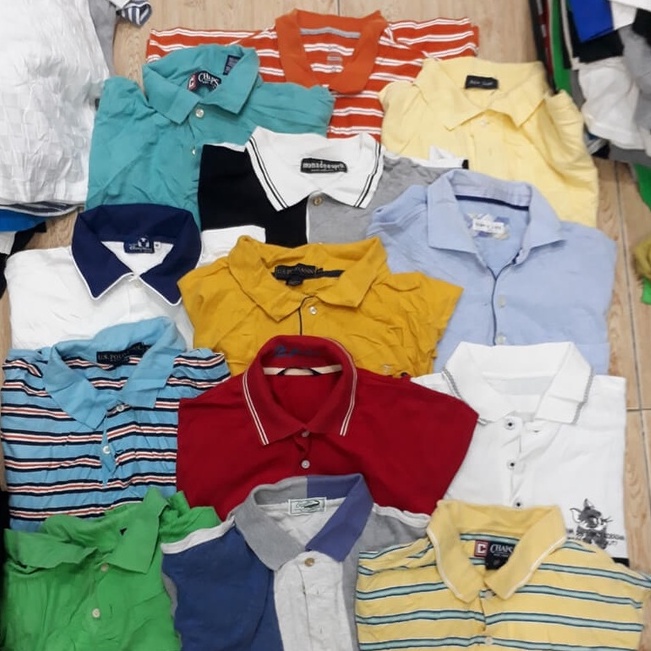 Áo Polo nam Leo Vatino vải Cotton cao cấp xuất xịn dệt bo dày dặn chuẩn form áo thun mĩ - 2Hand(secondhand) Mẫu 2