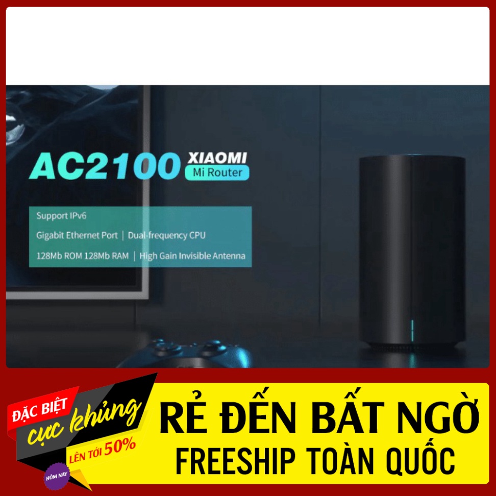 RẺ ĐẾN BẤT NGỜ Router Wifi Xiaomi AC2100 - Bộ phát Wifi Xiaomi 2 băng tần tốc độ cao Hỗ trợ MU-MIMO 4x4. RẺ ĐẾN BẤT NGỜ