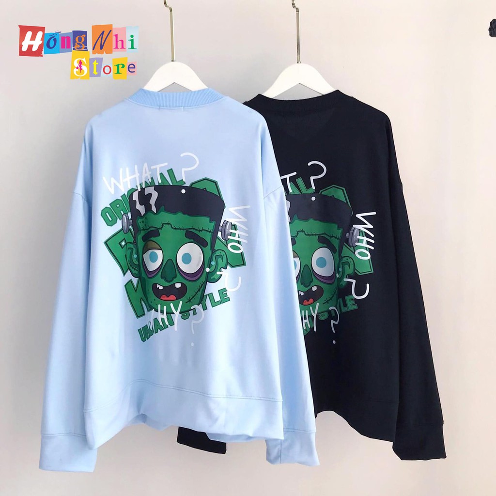 Áo Khoác Cardigan In Hình What Who Why Oversize Ulzzang Unisex Dáng Rộng - MM