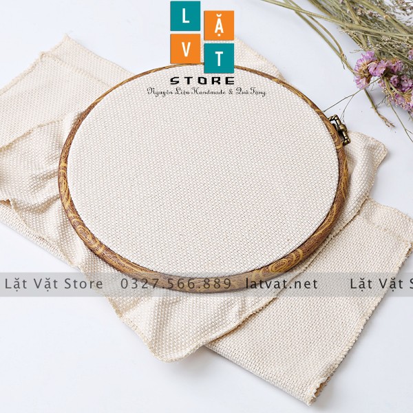 Vải Thêu Poke Nga, Monk's Cloth chuyên dùng để thêu len xù, len nổi, punch needle - Vải Canvas