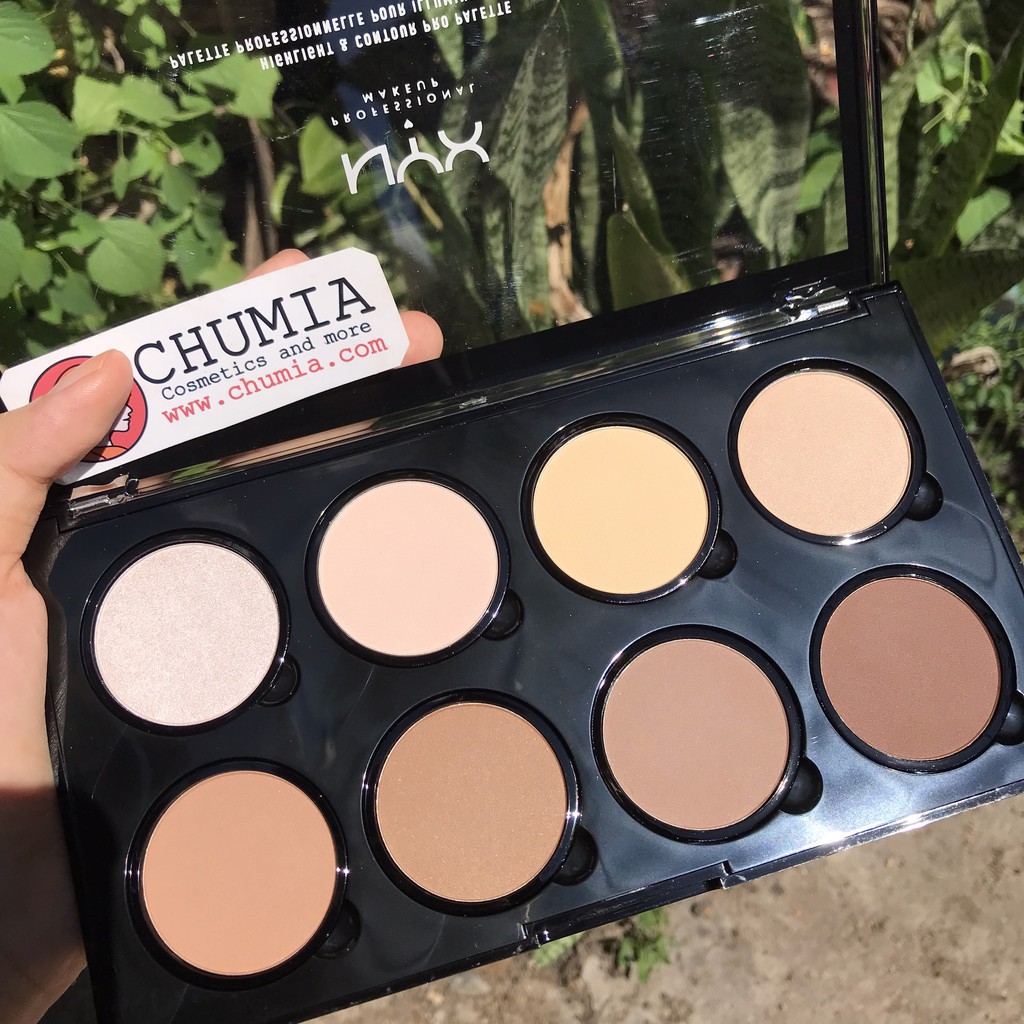 Tạo khối phấn NYX Professional Makeup Highlight &amp; Contour Pro Palette trang điểm chuyên nghiệp - chumia