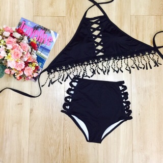 Bikini yếm cạp cao
