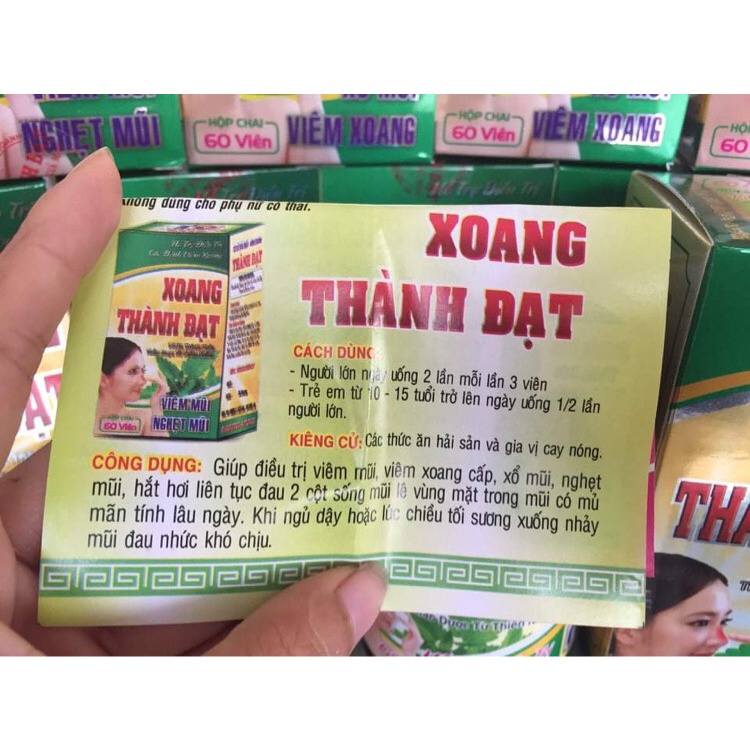 Viên Uống Xoang Thành Đạt Lọ 60 Viên