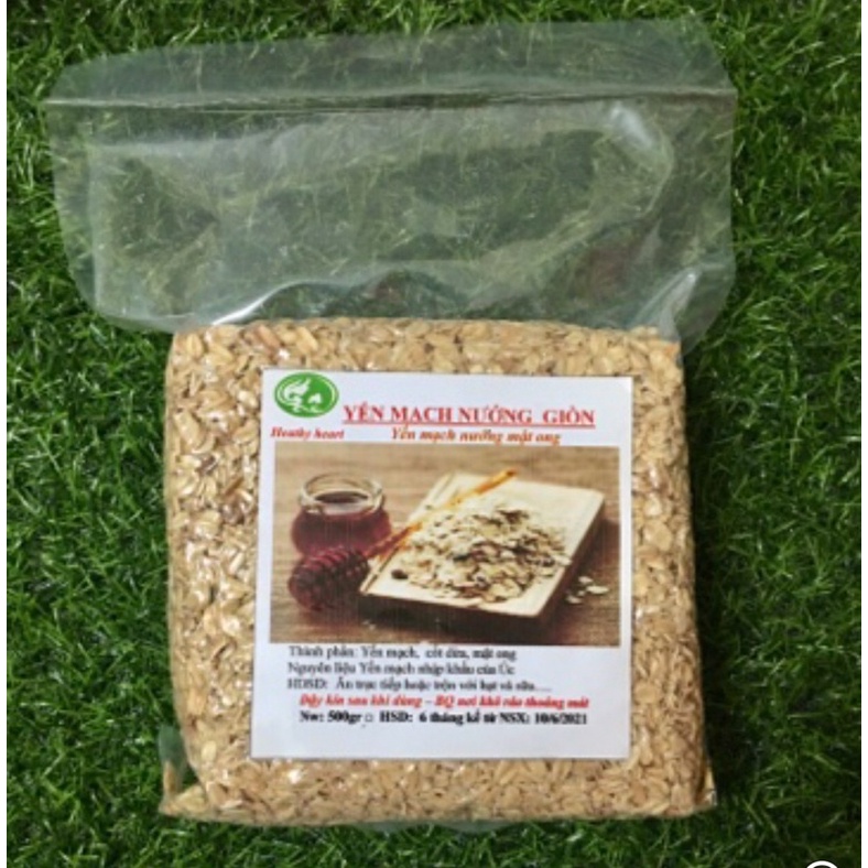 Yến mạch sấy giòn vị mật ong - 500g