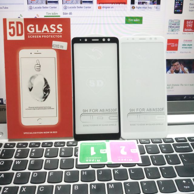 Dán kính 5D xịn cho Galaxy A8/ A8 plus 2018 Full màn hình siêu cứng