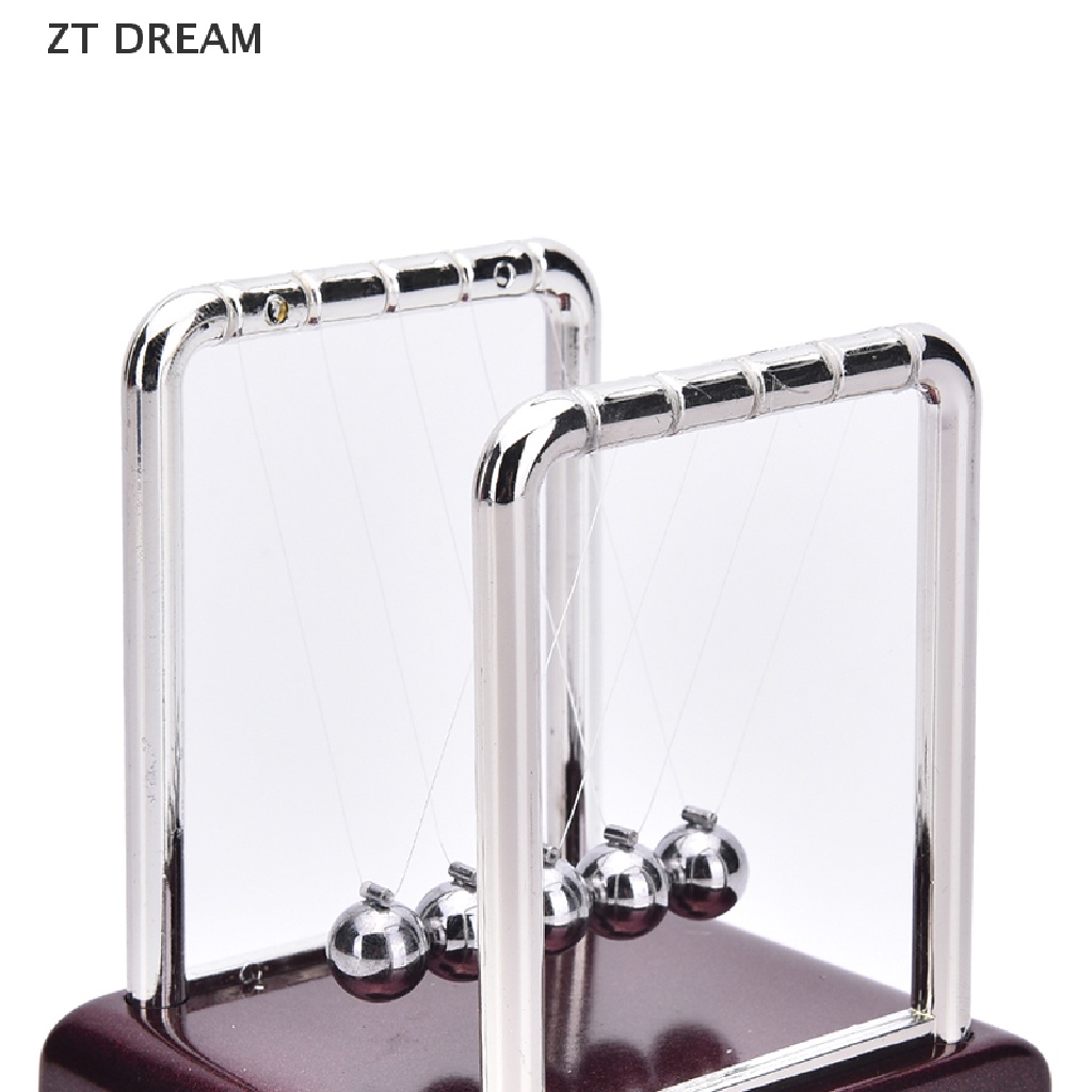 ZTD Newton's Cradle Steel Balance Ball Physics Science Pendulum Desk Fun Toy Gift J, 07