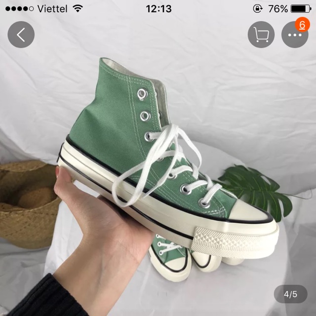 (order) Giày thể thao màu xanh mint