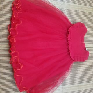 Váy dạ thu đông màu đỏ