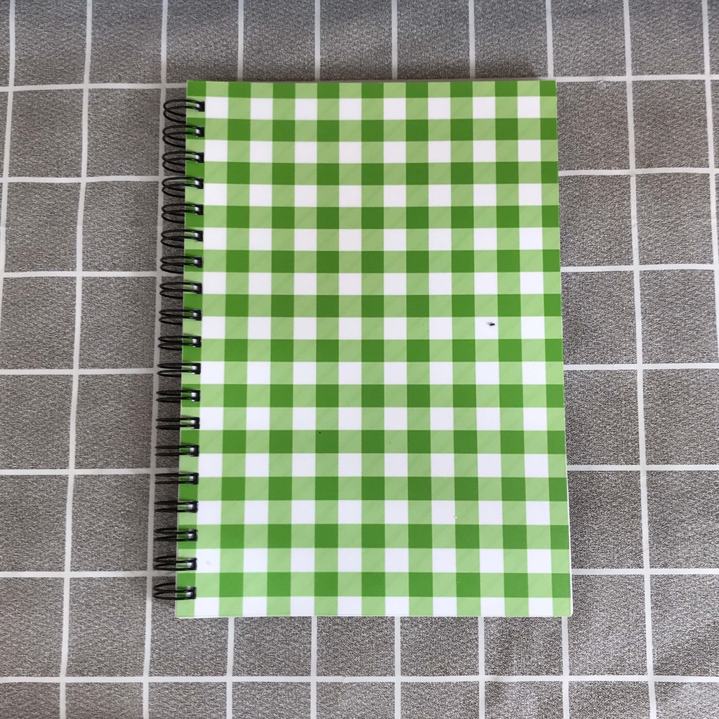 Sổ / Vở lò xo kép caro, kẻ ngang, chấm bi KOREAN STYLEA5 B5 Self Planner vở môn học sinh, tiếng anh, đại số, hình học