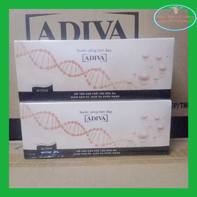 Combo 3 hộp Collagen ADIVA chính hãng (14 lọ/hộp)