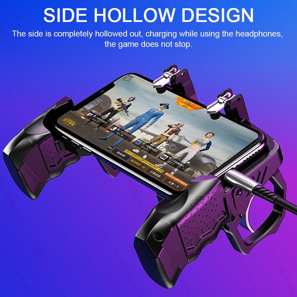 Hexu PUBG Convenient Game Controller Triggers Handle Mobile Joystick Gamepad For iPhone 11 Xiaomi Smartphone Cell Phone Gaming