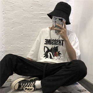 Áo thun Stee CAT FILL In White Unisex