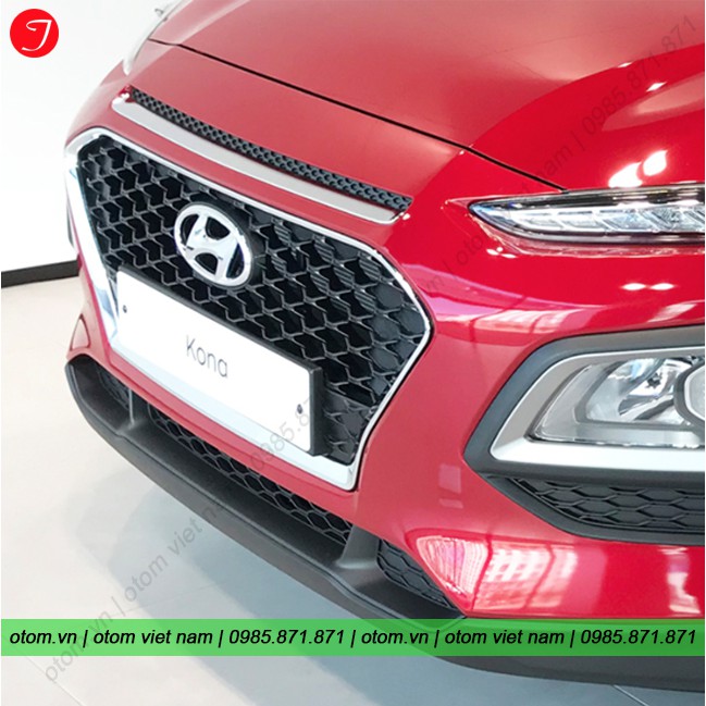 Ốp trang trí viền ca lăng và lưới ba đờ xốc Hyundai Kona Korea (2pcs)