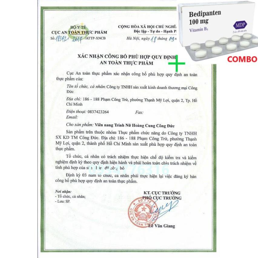 Combo Bedipanten 100mg +  Phụ Khang Nam Dược – Hỗ trợ điều trị u xơ tử cung, u nang buồng trứng, u xơ tuyến tiền liệt