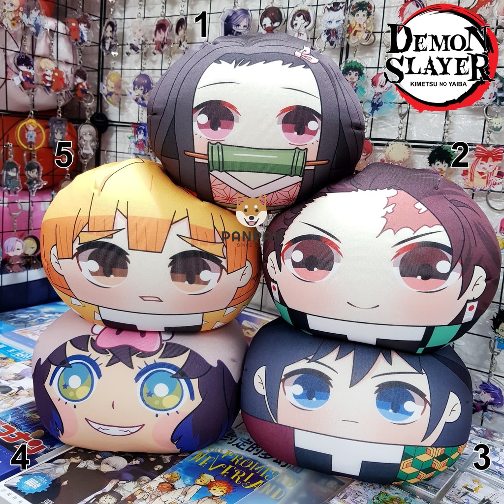 Gối Mochi Kimetsu no Yaiba (20cm) rengoku, tanjiro, nezuko, zenitsu, shinobu, giyu, inosuke
