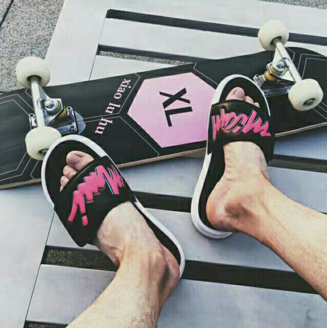 Dép Slide Da Miami Heat - Miami Vice DWade rất thoải mái dẽ chịu