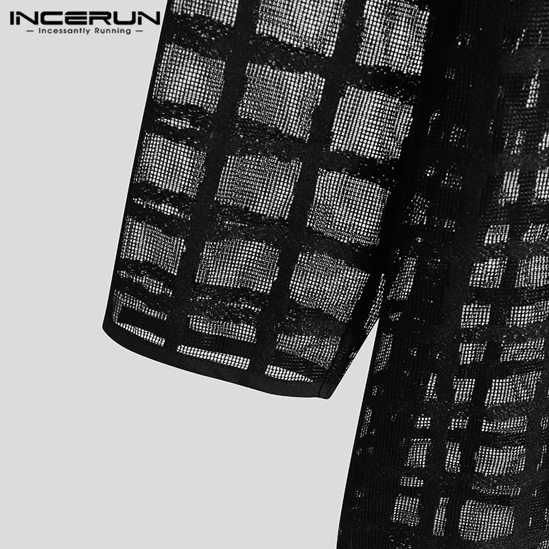 Áo khoác kimono INCERUN dài tay dành cho nam