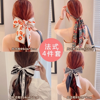 Khăn lụa buộc tóc đa năng kiểu dáng retro thời trang cho nữ