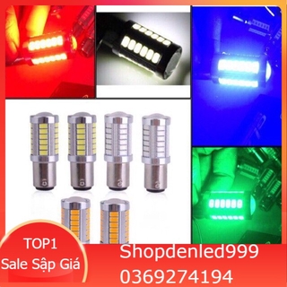 [Bán Chạy] Đèn LED Hậu Nháy 33 TIM LED Bi Cầu Ô TÔ Xe Máy 💥 2 Chân Dương (GIÁ 1 BÓNG)