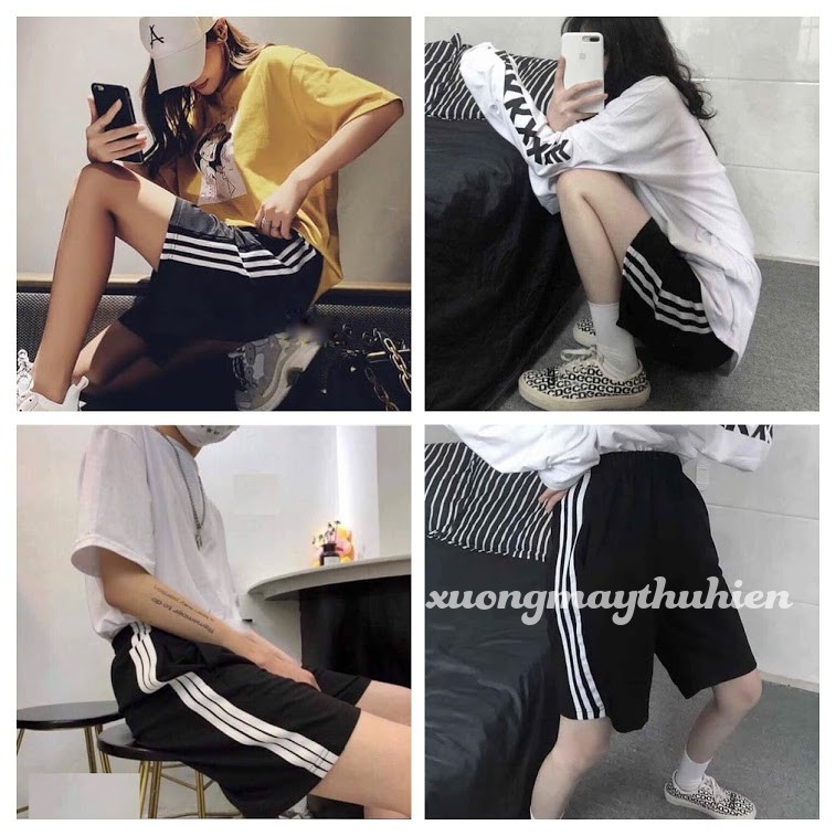 [Mã WASTUP5 giảm 10% tối đa 20K đơn 99K] [ UNISEX QUẦN LỬNG 3 SỌC THỂ THAO CÁ TÍNH / QUẦN SÓC LỬNG 3 SỌC NAM NỮ