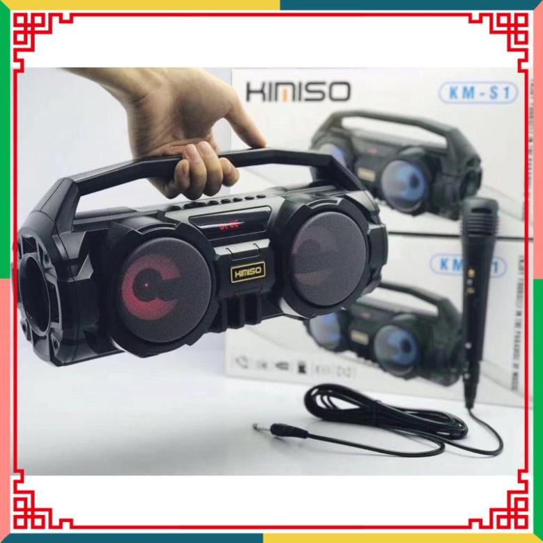 Loa Bluetooth Kimiso KM-S1/S2 Hát Karaoke ( Tặng Kèm Míc Hát ) - T2K Shop