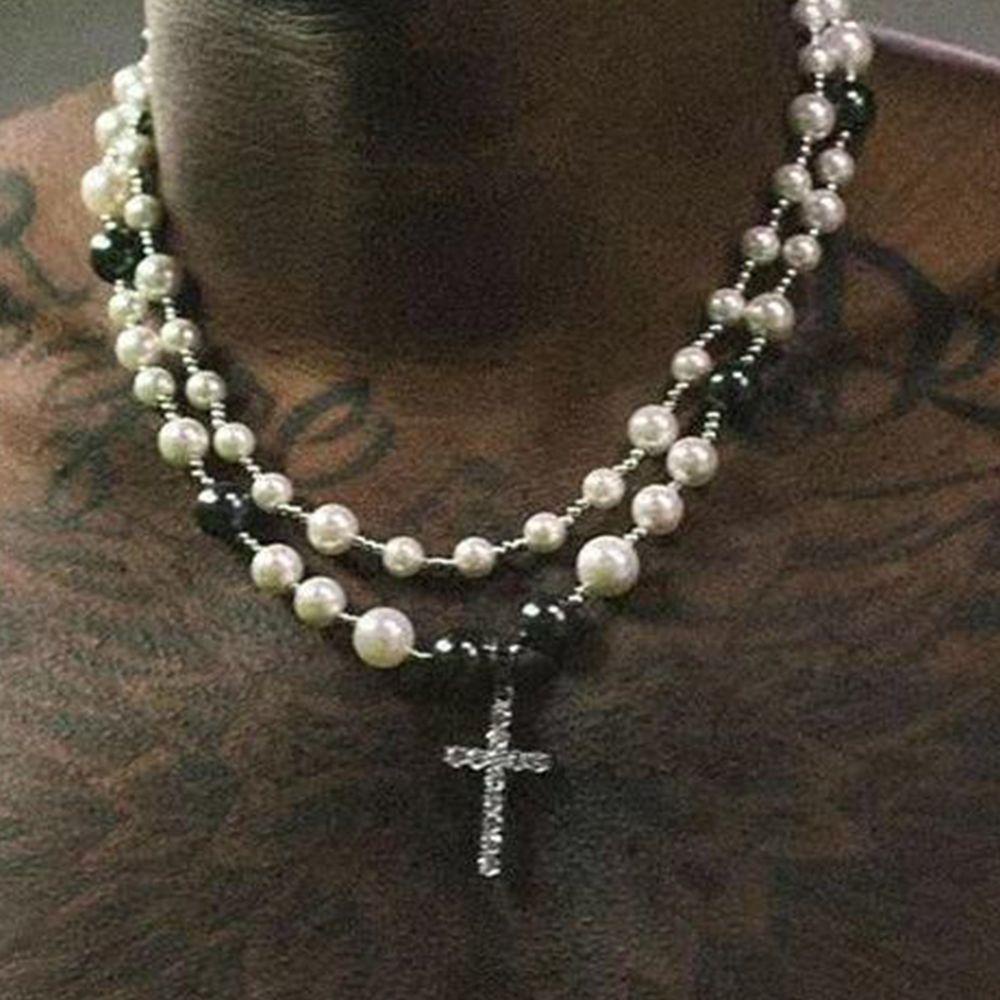 Vòng cổ Hạt Ngọc Trai Cá Tính Cho Nam Và Nữ|Phụ Kiện Trang Sức Bằng Hợp Kim Chất Lượng