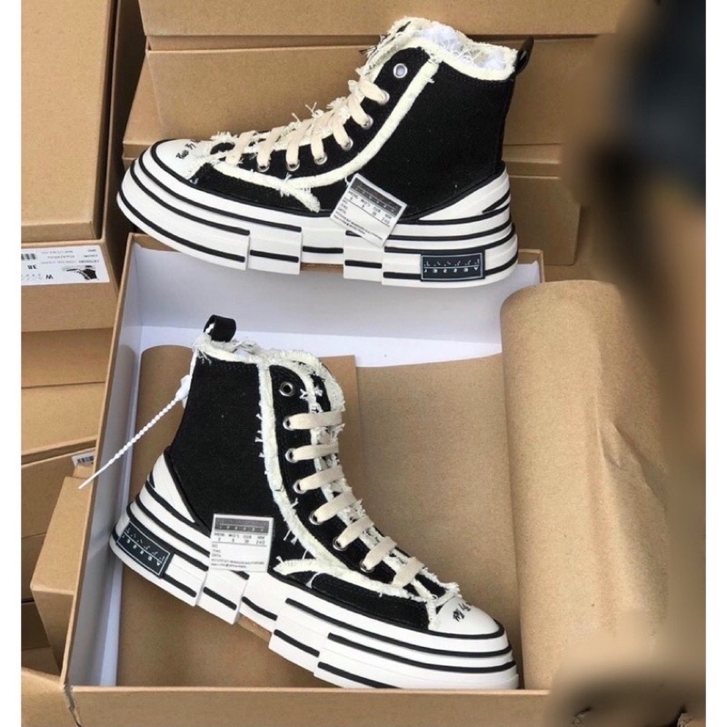 GIÀY XVESSEL HIGH BLACK LAI AU