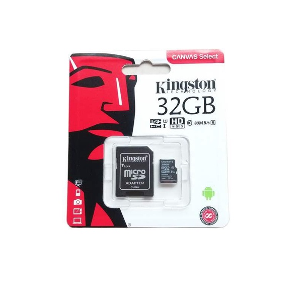 Thẻ nhớ Kingston Micro có các dung lượng 32g, 64g, 128g, 256g chuyên dụng cho camera wifi chuẩn nét HD