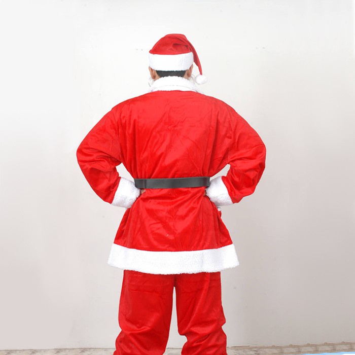 Bộ Quần Áo Ông Già Noel - Công Chúa Tuyết (Chọn Set Quần Áo - Dây Lưng - Giày - Túi Quà - Mũ - Chất Liệu Nỉ / Nhung)